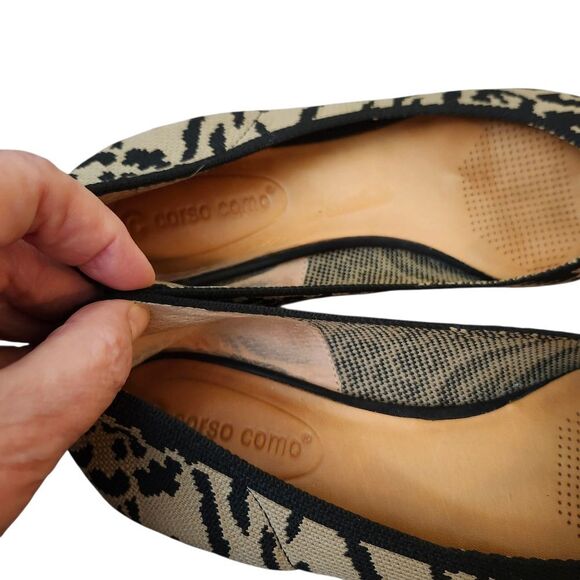 Corso Como Jullia Ballet Leopard Print Knit Slip-on Flats Sz 8.5 - Picture 7 of 9